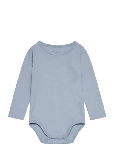 Body Ls Solid Bodies Long-sleeved Blue Fixoni