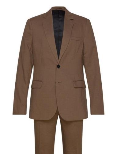 Linobbcarlaxel Suit Dress Brown Bruuns Bazaar