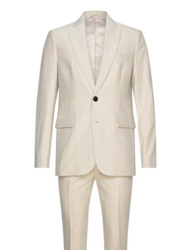 Weftbbfrancoaxel Suit Dress Beige Bruuns Bazaar