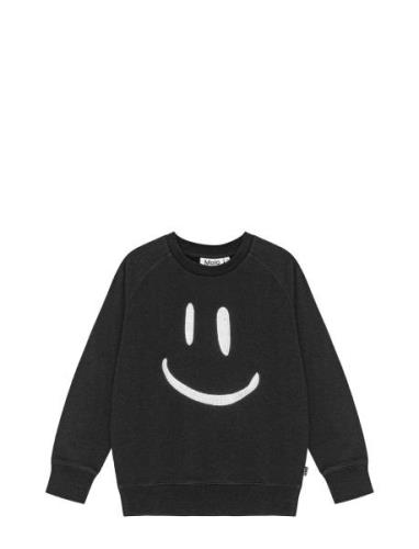 Mike Tops Sweat-shirts & Hoodies Sweat-shirts Black Molo