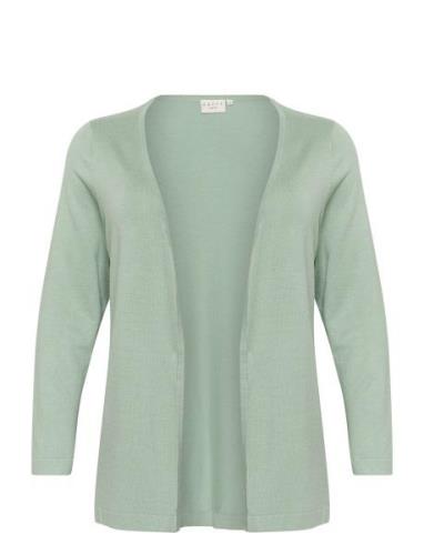 Kcfarsia Cardigan Tops Knitwear Cardigans Green Kaffe Curve