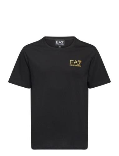 T-Shirt Tops T-shirts Short-sleeved Black EA7