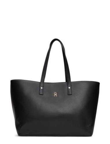 Th Chic Tote Shopper Veske Black Tommy Hilfiger