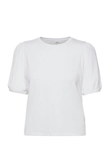 Objjamie S/S Top Noos Tops Blouses Short-sleeved White Object