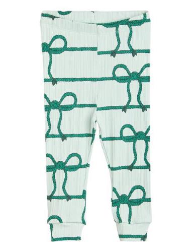 Rope Aop Baby Leggings Bottoms Trousers Green Mini Rodini