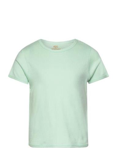 Rib Jersey T-Shirt Tops T-shirts Short-sleeved Green Copenhagen Colors