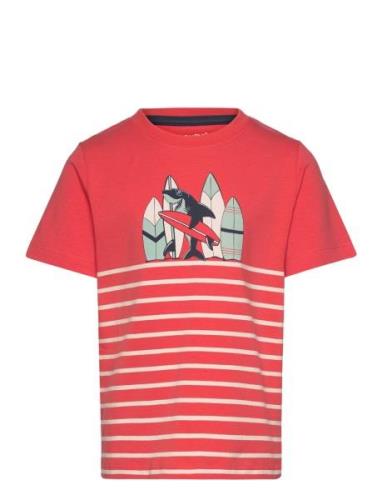 T-Shirt Ss Tops T-shirts Short-sleeved Red Minymo