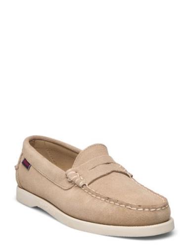 Dan Boat Flesh Out W Sko Flate Beige Sebago