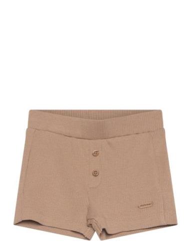 Shorts Rib Bottoms Shorts Beige Minymo