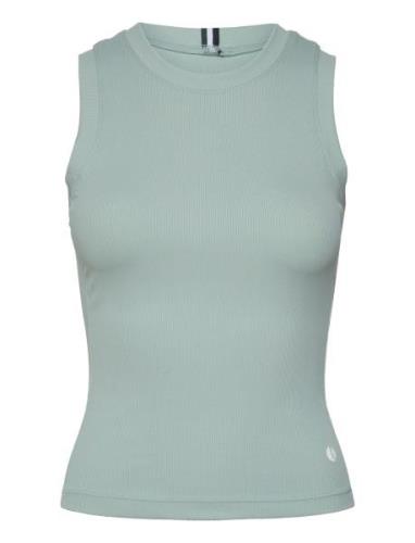 Ace Rib Tank Pocket Sport T-shirts & Tops Sleeveless Green Björn Borg