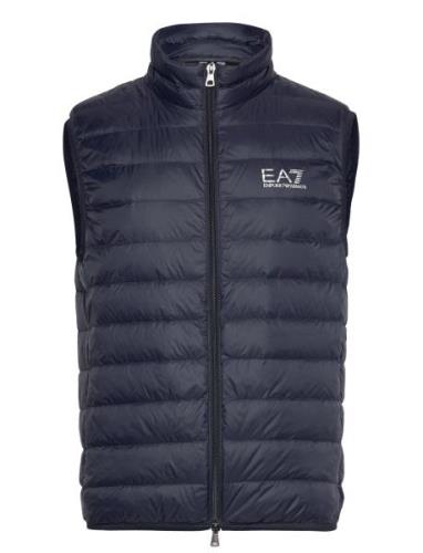 Down Waistcoat Vest Navy EA7