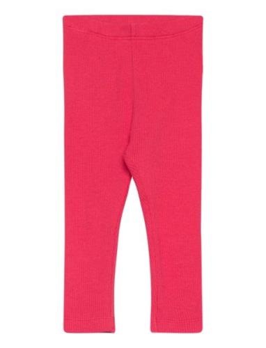 Leggings Rib Bottoms Leggings Pink Minymo