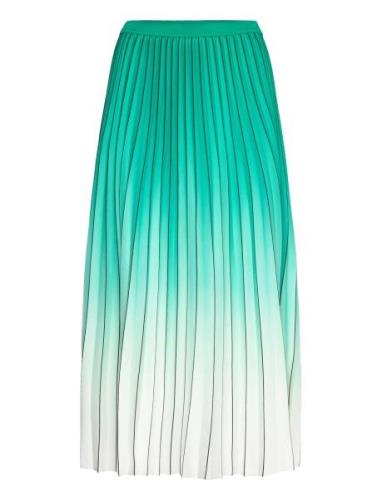 Cuscarlett Ombre Skirt Knelangt Skjørt Green Culture