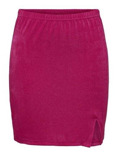 Onlassy Mini Slit Skirt Cs Jrs Kort Skjørt Pink ONLY