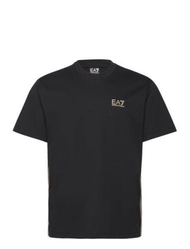 T-Shirt Tops T-shirts Short-sleeved Black EA7