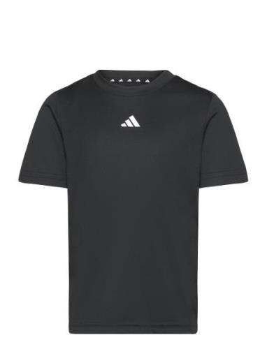 J Tr-Es T Tops T-shirts Short-sleeved Black Adidas Sportswear