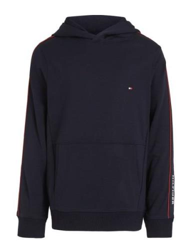 Tape Regular Hoodie Tops Sweat-shirts & Hoodies Hoodies Navy Tommy Hil...