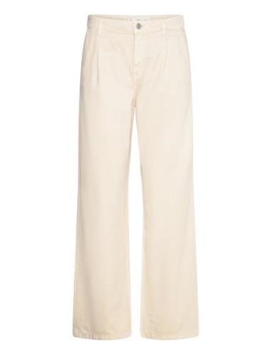 Straight Pleat Jeans Arletita Bottoms Jeans Straight-regular Beige Man...