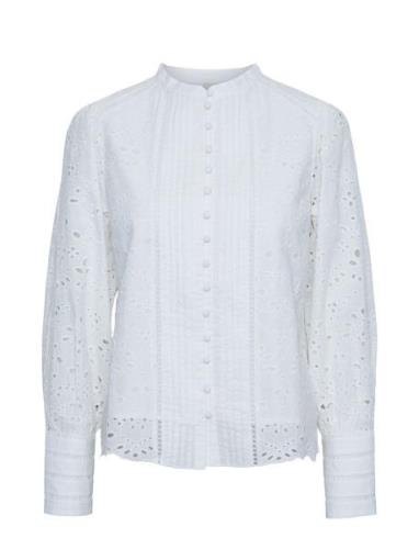 Yasalessia Ls Shirt S. Noos Tops Shirts Long-sleeved White YAS