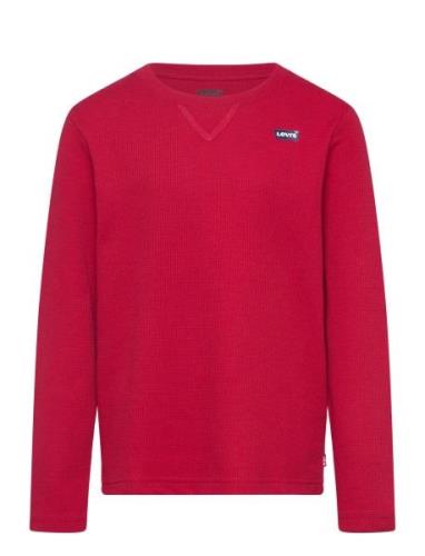 Levi's® Thermal Crew Knit Top Tops T-shirts Long-sleeved T-shirts Red ...