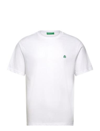 T-Shirt Tops T-shirts Short-sleeved White United Colors Of Benetton