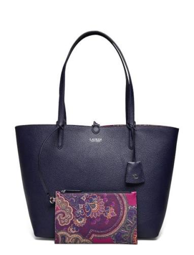 Faux-Leather Reversible Tote Bag Shopper Veske Multi/patterned Lauren ...