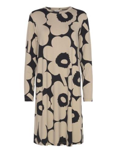 Terassi Unikko Knelang Kjole Beige Marimekko