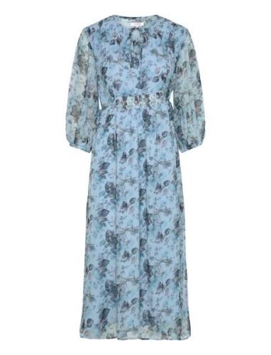 Dinah - Dress Knelang Kjole Blue Claire Woman