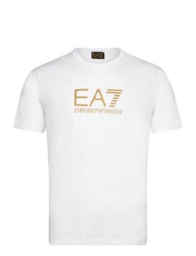 T-Shirt Tops T-shirts Short-sleeved White EA7