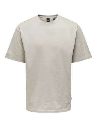 Onsfred Life Rlx Ss Tee Noos Tops T-shirts Short-sleeved Beige ONLY & ...