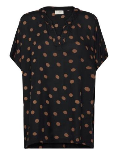 Kcanny Blouse Tops Blouses Short-sleeved Black Kaffe Curve