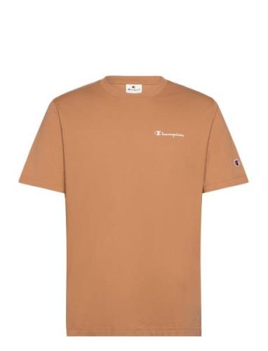 Ss Tee Tops T-shirts Short-sleeved Beige Champion