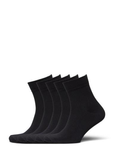 5-Pk Basic Running Socks Sport Socks Regular Socks Black ZEBDIA