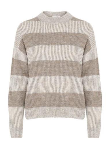 Ihkamara Ls13 Tops Knitwear Jumpers Beige ICHI