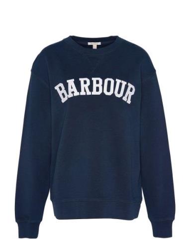 Barbour Northumb Sweat Tops Sweat-shirts & Hoodies Sweat-shirts Navy B...