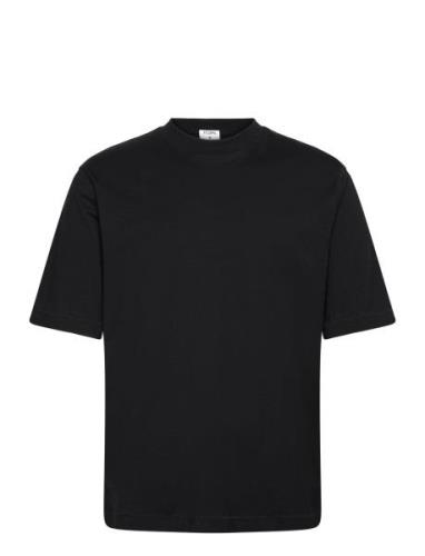 Mock Neck Cotton Tee Designers T-shirts Short-sleeved Black Filippa K