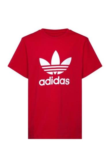 Trefoil Tee Sport T-shirts Short-sleeved Red Adidas Originals