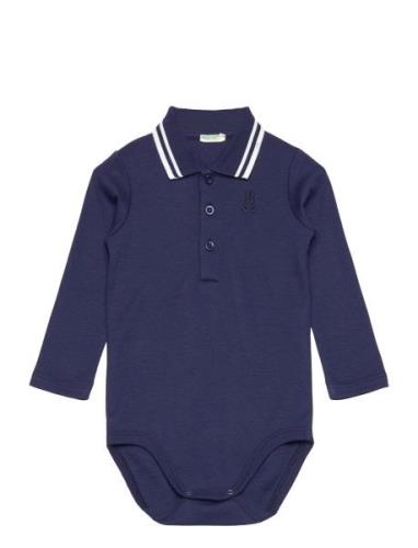 Bodysuit L/S Bodies Long-sleeved Navy United Colors Of Benetton