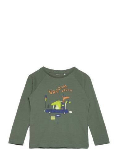 Nmmlivanno Ls Top Pb Tops T-shirts Long-sleeved T-shirts Green Name It