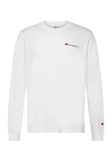 Crewneck Long Sleeve T-Shirt Tops T-shirts Long-sleeved White Champion