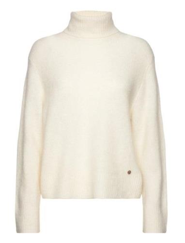 Mmaidy Thora Rollneck Knit Tops Knitwear Turtleneck White MOS MOSH