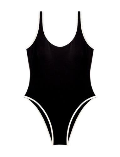 Cora Swimsuit Badedrakt Badetøy Black Rethinkit