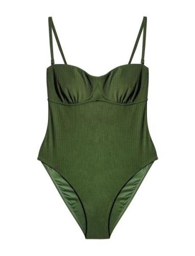 Shiva Swimsuit Badedrakt Badetøy Green Rethinkit