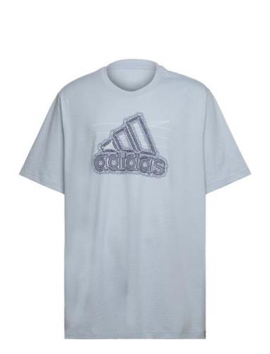 M Growth Bos T Sport T-shirts Short-sleeved Blue Adidas Sportswear