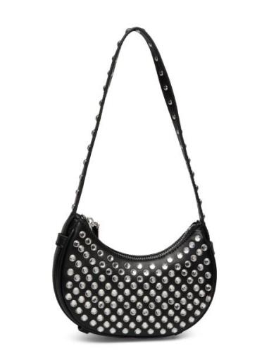 Studded Shoulder Bag Bags Top Handle Bags Black Mango