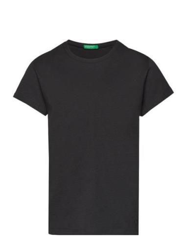 T-Shirt Tops T-shirts Short-sleeved Black United Colors Of Benetton