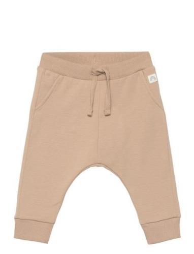 Sweatpants Solid Bottoms Sweatpants Beige Lindex