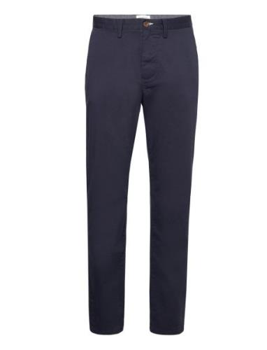 Regular Twill Chinos Bottoms Trousers Chinos Navy GANT