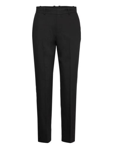 Straight Suit Trousers Bottoms Trousers Suitpants Black Mango