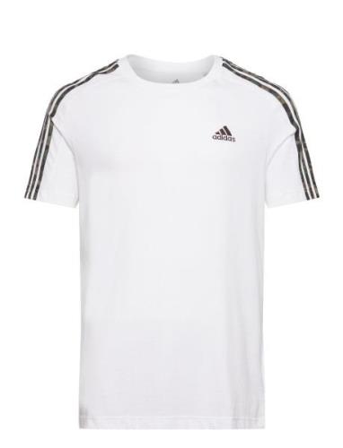 Essentials Single Jersey 3-Stripes T-Shirt Sport T-shirts Short-sleeve...